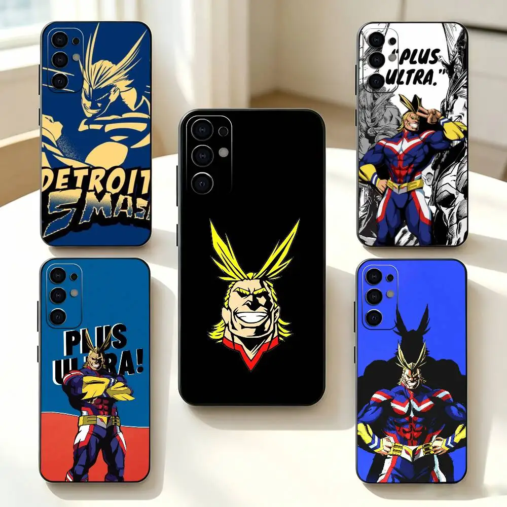 Anime All M-Might   Phone Case For Samsung S25,S24,S21,S22,S23,S30,Ultra,S20,Plus,Fe,Lite,Note,10,Black Cover