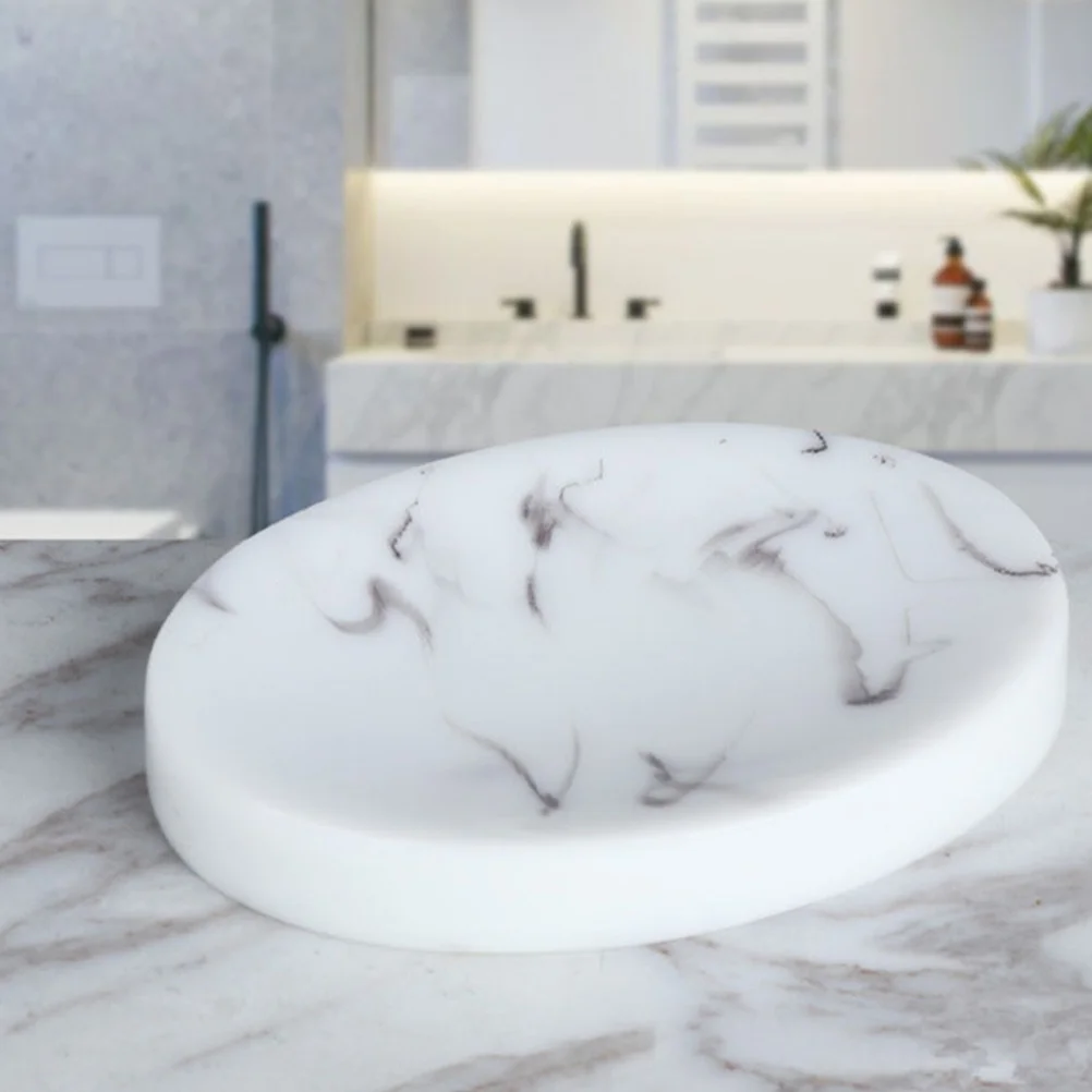 

Marble Soap Dish Decor Bar Case Decorative Trays Simple Bathroom Holder Heart-shaped Travel