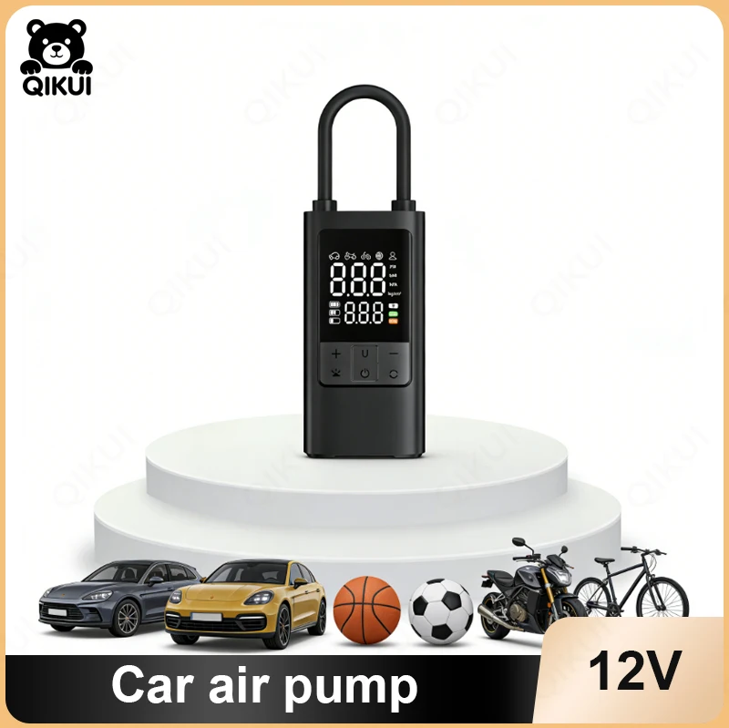 

Wireless Car Air Compressor for Emergency Power Supply Portable Electric Tire Inflator for Cars SUVs Bicycles Motorcycles 12V