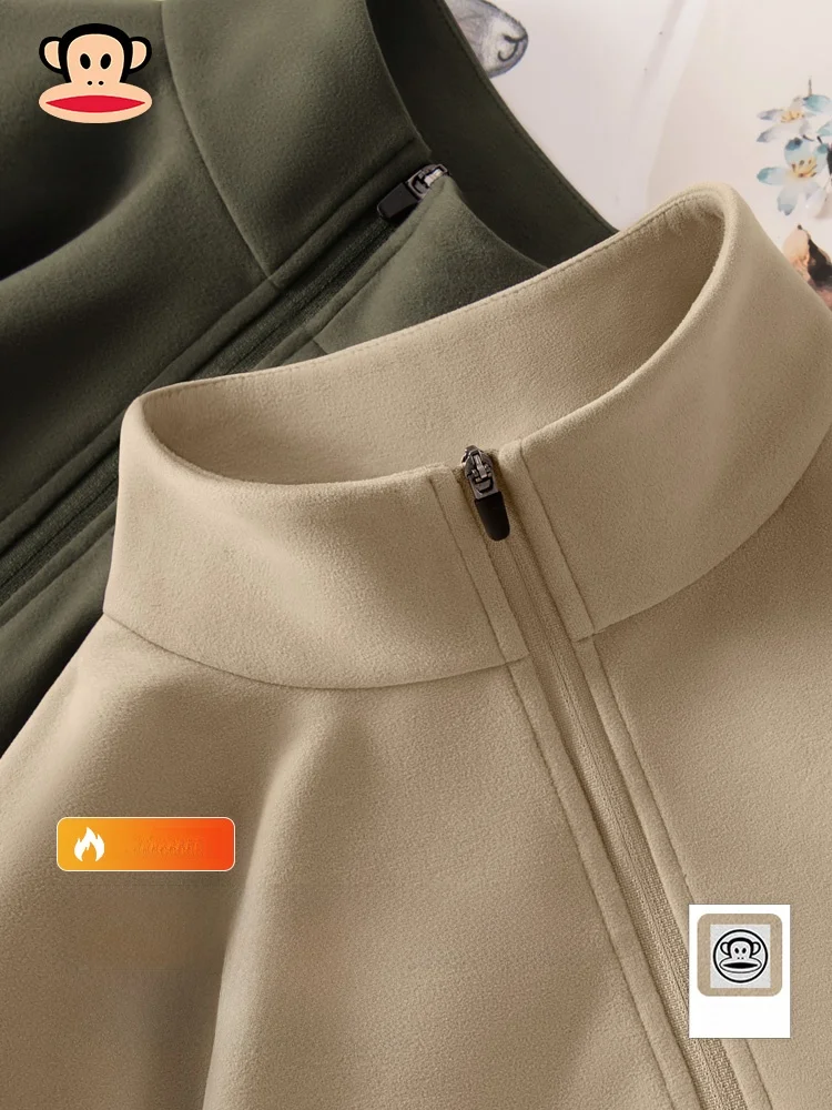 

Мужская толстовка с капюшоном на молнии, с длинным рукавом, на флисовой подкладке, базовый слой, повседневная, из смесового полиэстера