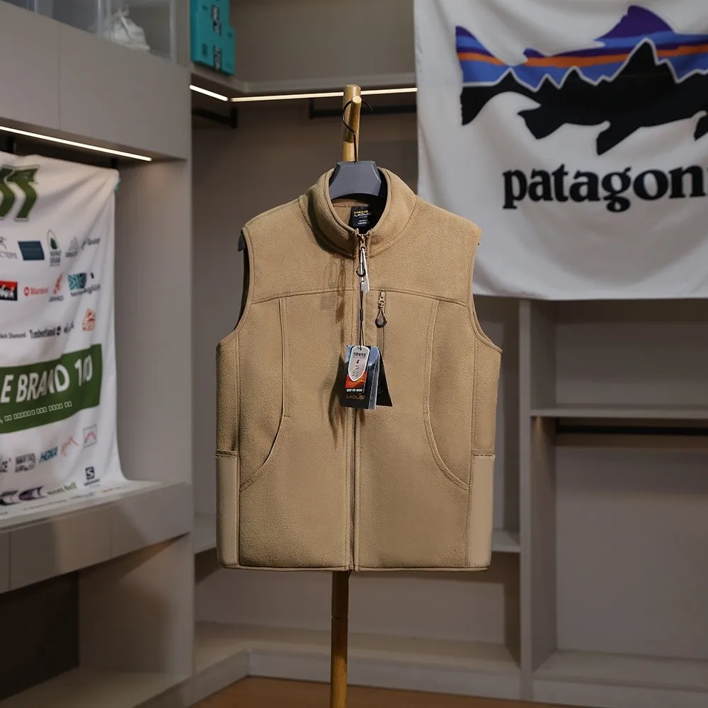 

Thiened Plu Vest ex Мягкий уютный уличный осенне-зимний жилет Faion Ci Sle с воротником-стойкой и застежкой-молнией Цветной жилет