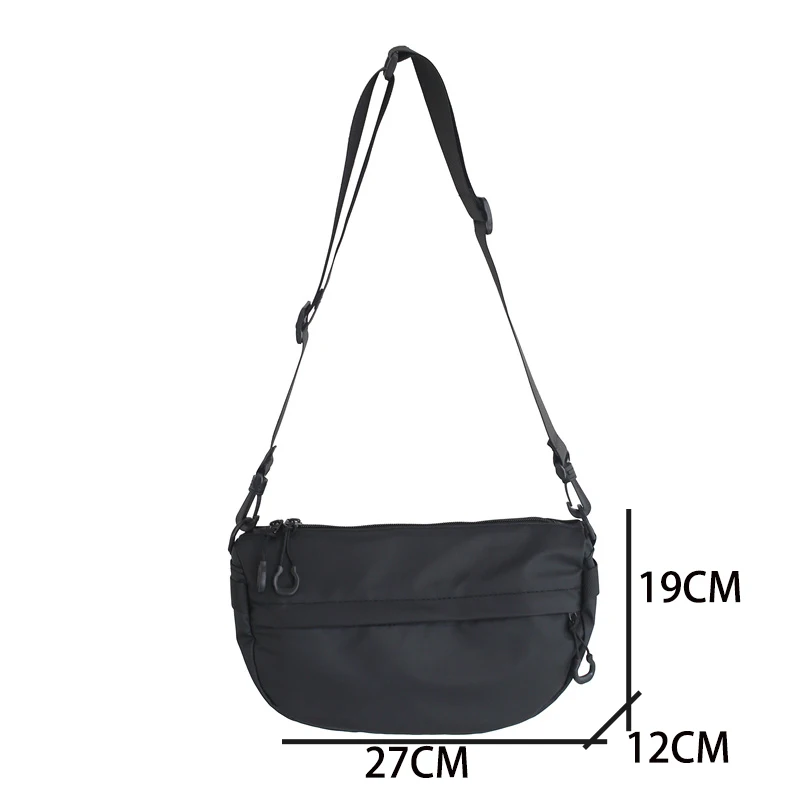 Bolso de hombro de tela de nailon para mujer, bandolera informal de Color sólido, de diseñador de lujo, para teléfono móvil, venta al por mayor, 2023