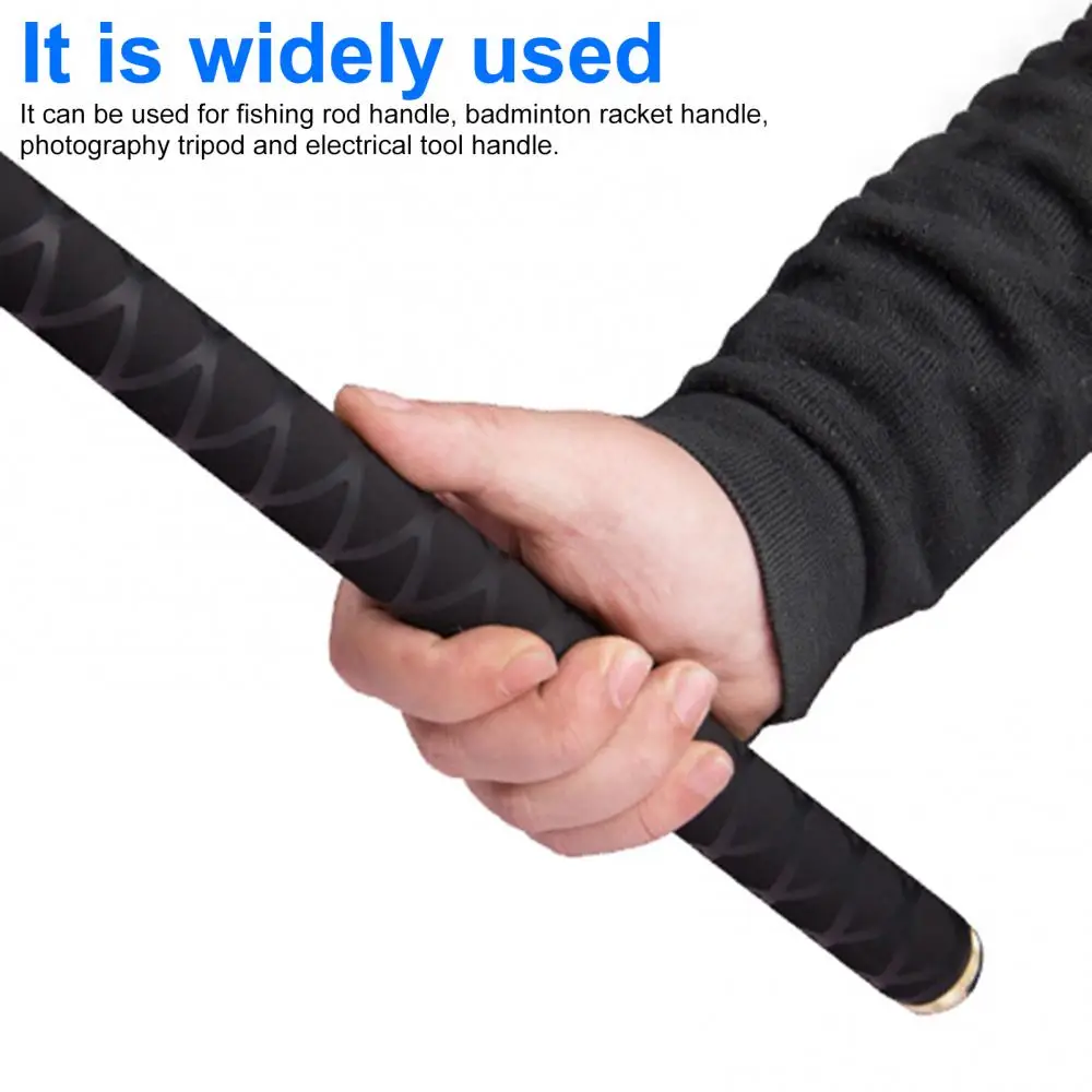 1m Fishing Rod Wrap Black 25MM 70pcs