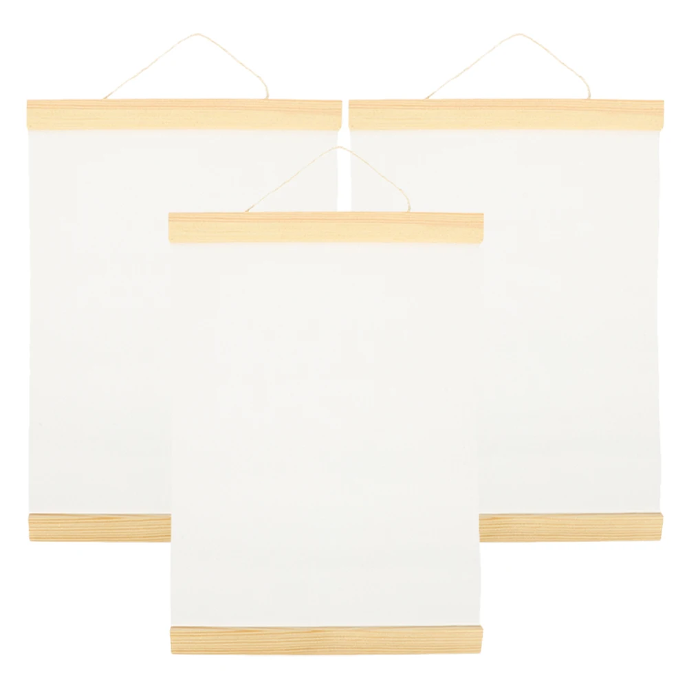 

3 Pcs 30x40cm Double Sided Cotton Canvas Boards Acrylic Watercolor Kids Art Painting Tools Square Shape Blank Drawing Cloth Oil