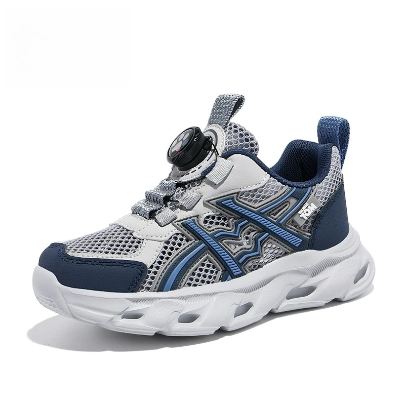 

Front Hollow Out Kids Mesh Sport Shoes Enhanced Front Breathable Effect Soft Sole Daily Walking Play Shoes
