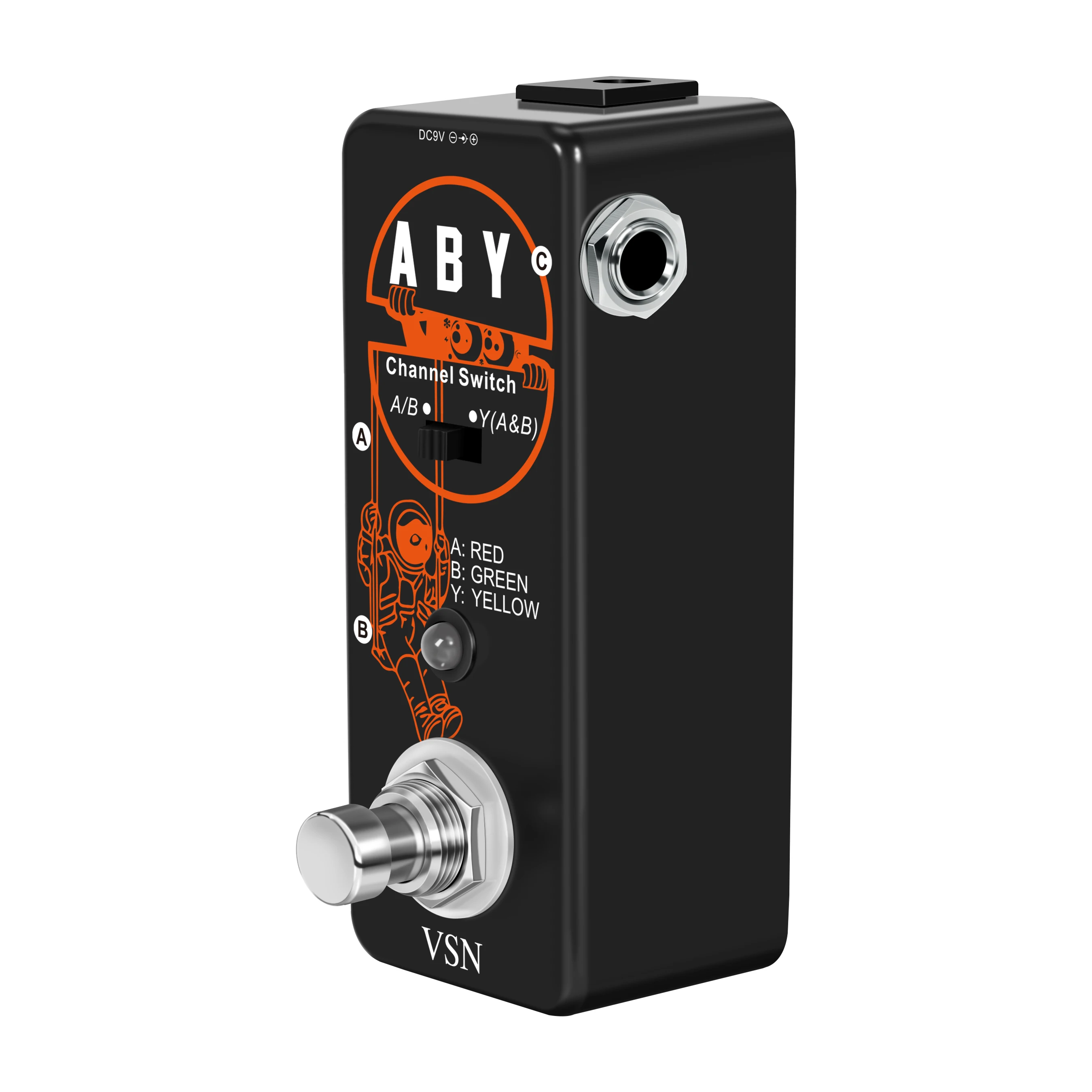 VSN-ABY Liner Guitar Pedal, Switch Signals between 2 Different Power Amps, Pedals or Speaker, LEF-330