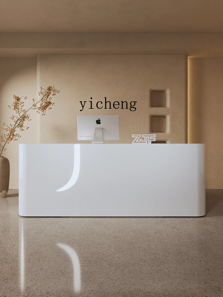 

XL White Painting Company Welcome Reception Desk Simple Store Cashier Counter