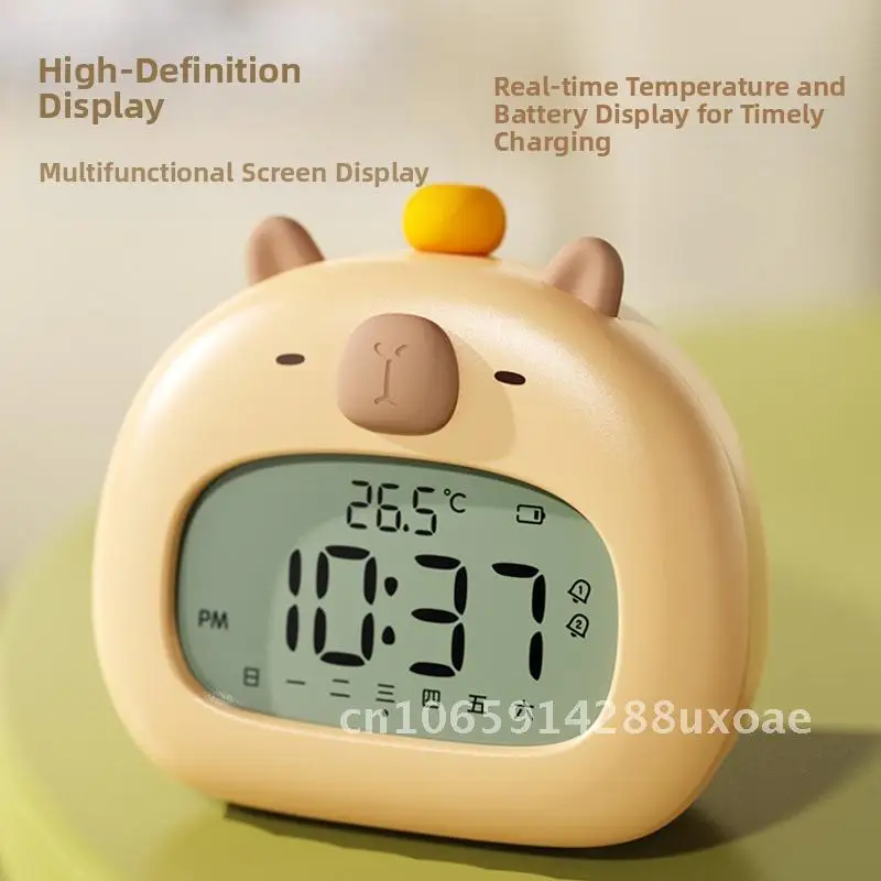 English version of alarm clock multi-function electronic USB charging student learning with countdown