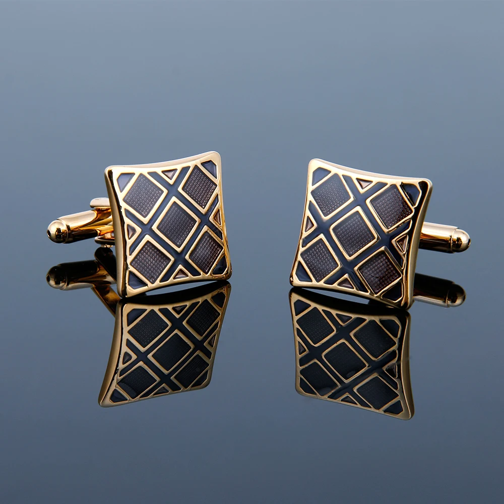 Men Cufflinks 2023 TOMYE XK21S049 Casual Copper Square Gold Buttons Tuxedo Formal Dress Shirt Cuff Links Wedding Gifts Jewelry