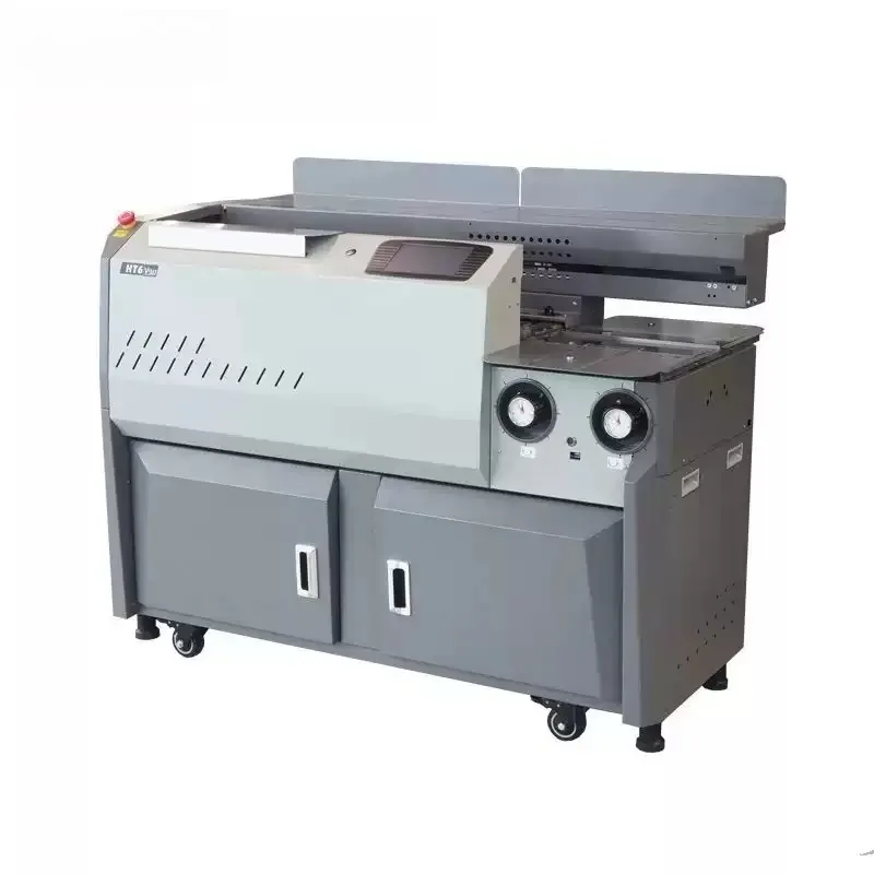 Automatic Hot Melt Glue Binder A3 A4 Large Three Rollers Variable Frequency for Document Book Coated Paper Binding