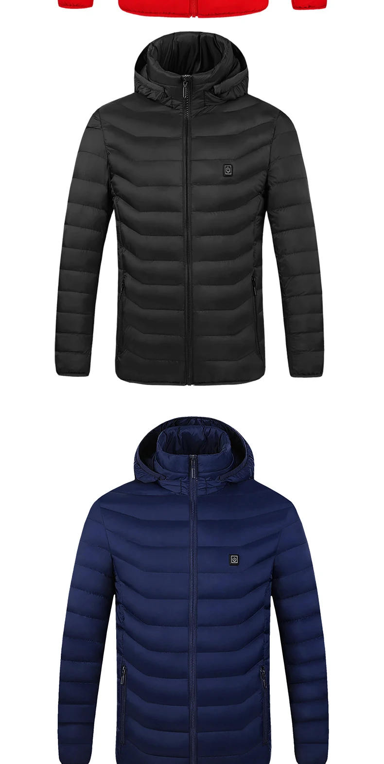 Beheizte Jacke 26 Zonen Winter Herren Damen Motorradjacke USB Elektrische Heizjacke Beheizte Weste Moto Thermotuch – Detail 10