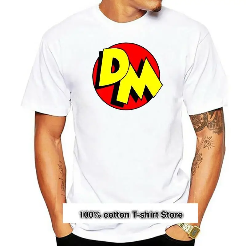 Danger Mouse-Camiseta con Logo Dm para hombre, color blanco