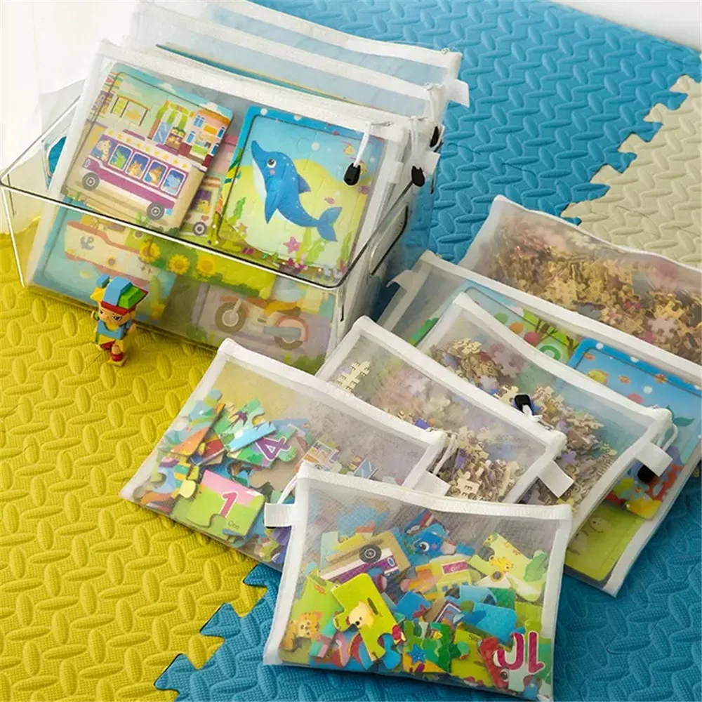 8 قطع من أكياس شبكية بسحاب، 3 مقاسات، أكياس شبكية بسحاب، حقائب سفر شفافة مقاومة للماء، حقائب مستندات للوازم المكتبية مع سحاب