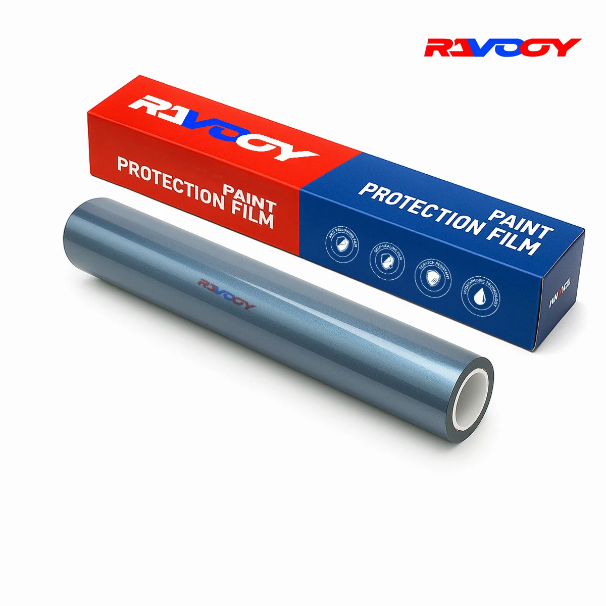 Metallic Dark Gray Blue Color PPF TPU Paint Protection Film Car Wrap Invisible Scratch Resistant Anti-Yellowing Hydrophobic