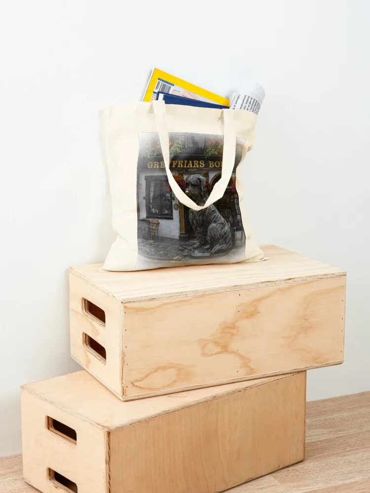 Greyfriars Bobby، Edinburgh Tote Bag حقيبة للمتسوقين، حقائب توصيل مجانية، حقيبة شاطئ قماشية للنساء