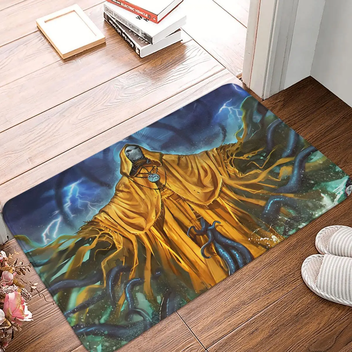 

Great Cthulhu Great Old Ones Bathroom Mat Hastur By Loic Muzy Doormat Living Room Carpet Outdoor Rug Home Decor