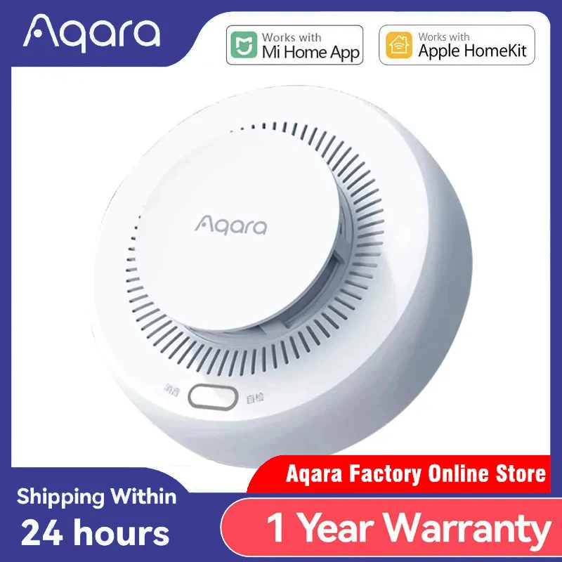 Aqara Smoke Detector Zigbee Smart Fire Alarm Monitor Sound Alert Home Security APP Remote Control For Xiaomi Mi home Homekit