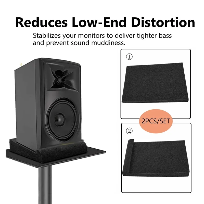  Speaker Foam Sponge Pads Bass Distortion Ultra-strong Shockproof and Noise-reducing High Density Audio Bottom Foam Pads