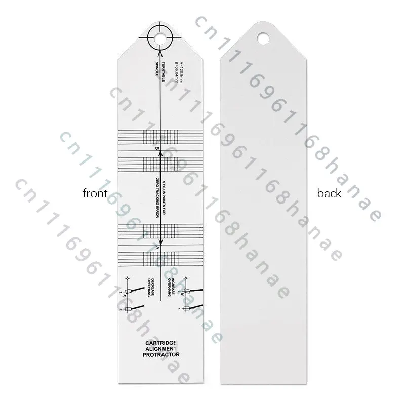 Turntable Alignment Protractor FOR LP Vinyl Player Adjust Overhang Azimuth Cartridge Stylus Calibration Tool