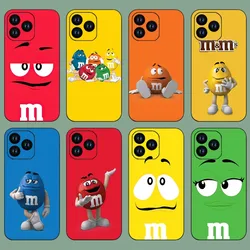 Cartoon C-Cokelat M-MaiYaCa M-Ms Phone Case For iPhone 11 12 13 14 15 Mini Pro XS Max X S Plus XR Shell