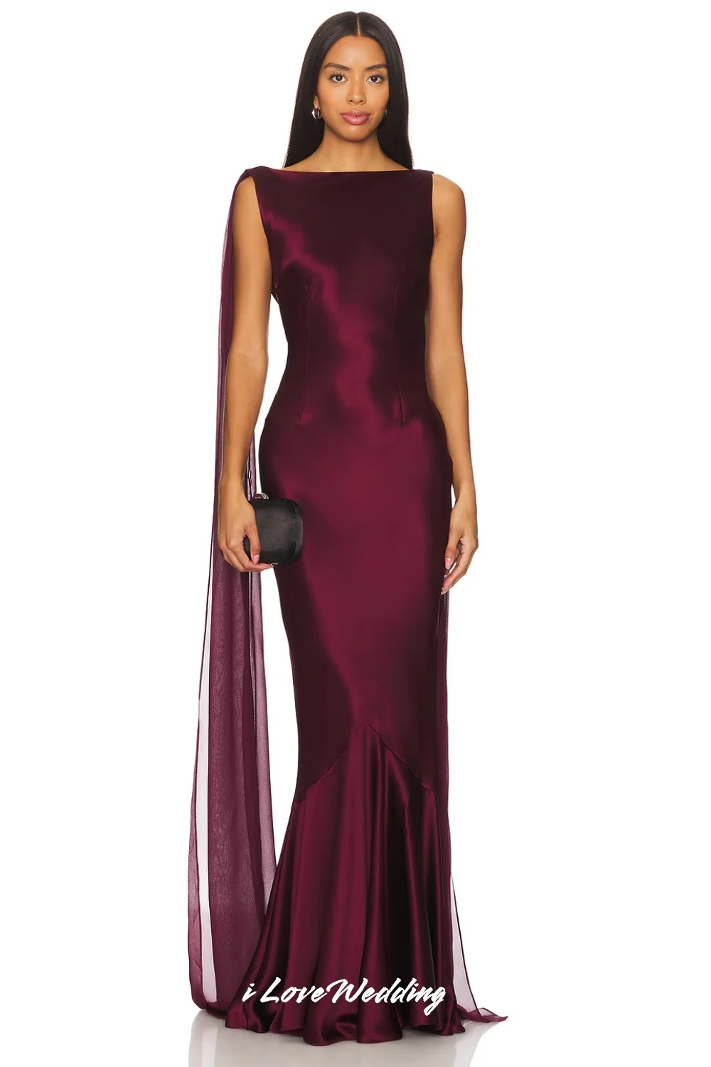 

Elegant Sleeveless Evening Dresses 2025 Satin O-Neck Pleated Backless Zipper Mermaid Floor-Length Wedding Guest Dress Customized