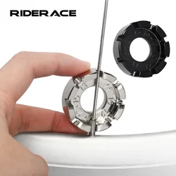 Bicycle Spoke Wrench Tool 8 Way Groove Spoke Nipple Key Road Bike Wheel Rim Adjuster Spanner Portable Cycling Spoke Repair Tool