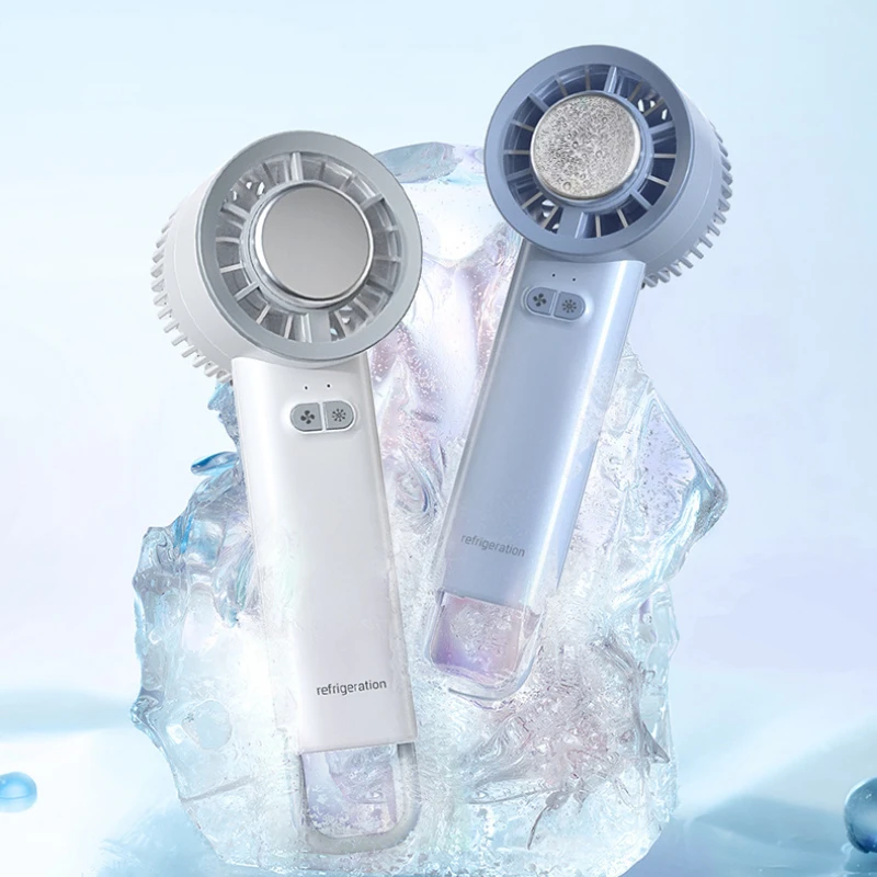 

Handheld Portable Ice Pack Refrigeration Fan Small Desktop Semiconductor Turbine Mini USB Fan Outdoor Heat Dissipation