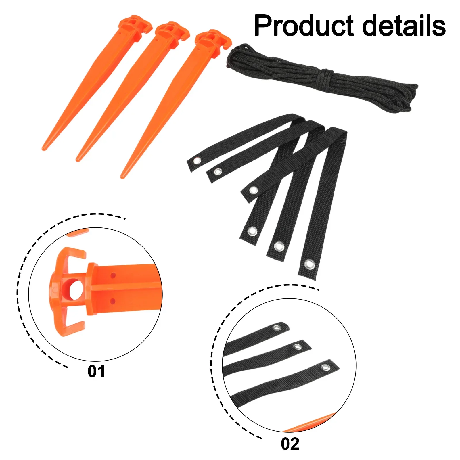 Support Anchor For Plant Growth Tree Stump Kit Garden Tool 12 In Easy Installation Process Includes Perforated Straps