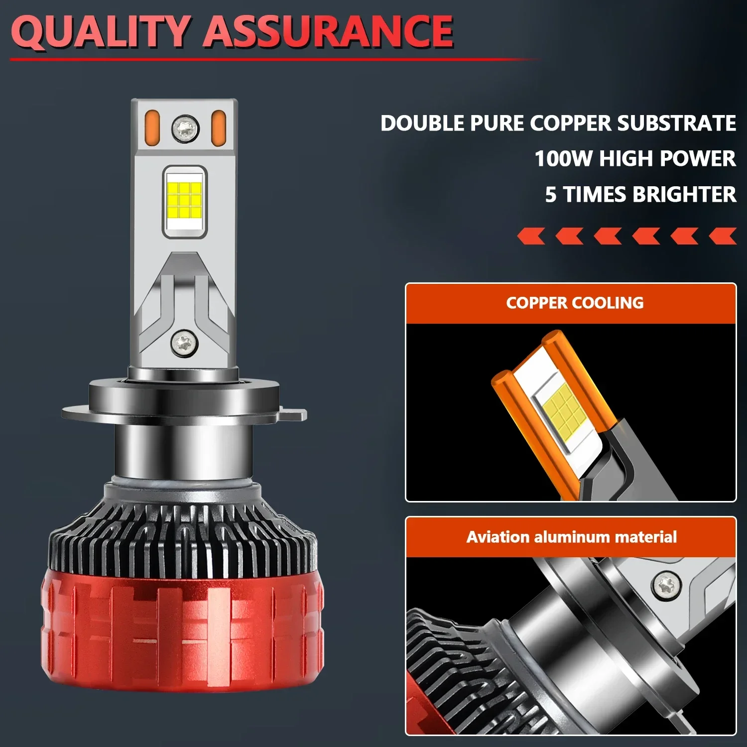 EAGLEVISION Led Headlight Lamp Bulb for Cars H4 Turbo Canbus 12v 24v 1800W High Power Lamp HB3 HB4 9012 H1 H4 H7 H11 H13