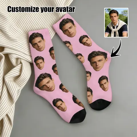 Custom Avatar Socks for Men and Women Custom Photo Socks Personalized Picture Socks Photo Socks Personalized Gifts