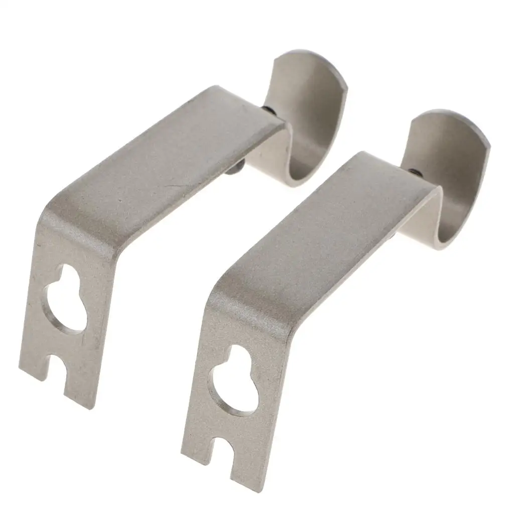 Set of 2 Window Drapery Curtain Rod Bracket Holder for 0.62 inch Rod,Heavy Duty