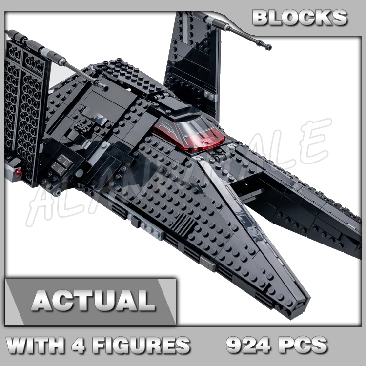 

924pcs Star Plan Inquisitor Transport Scythe Starship Fold-down Access Ramp 65010 Building Blocks Toy Compatible With Model
