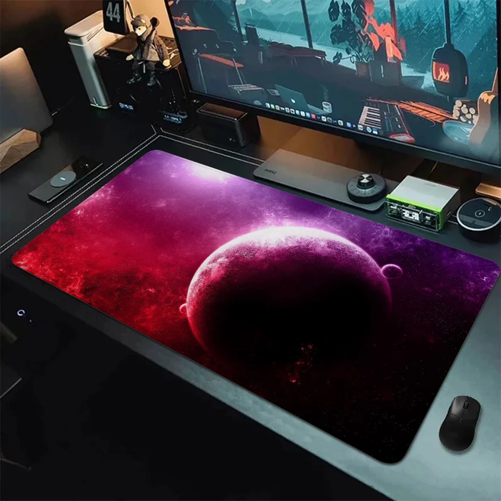 Milky Way Galaxy Xxl Mouse Pad 900x400 Gaming Mat Pc Gaming Accessories Mousepad Gamer 900x400 Desk Accessories Office Desktops