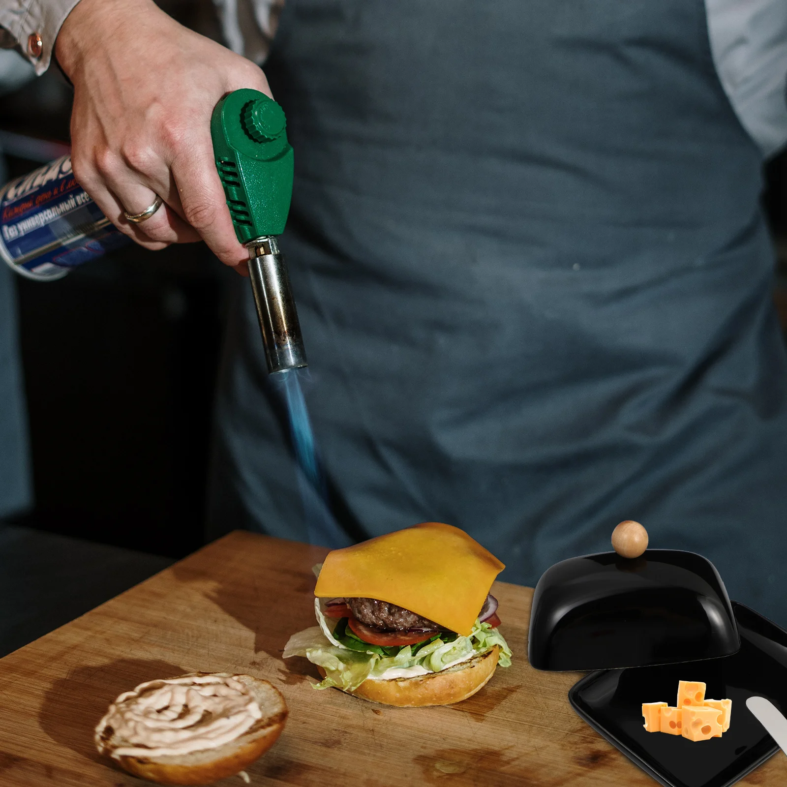 

1Pcs Butter Box with Lid Ceramic Food Container Elegant Design for Kitchen Storage Food Container Kitchen Gadget