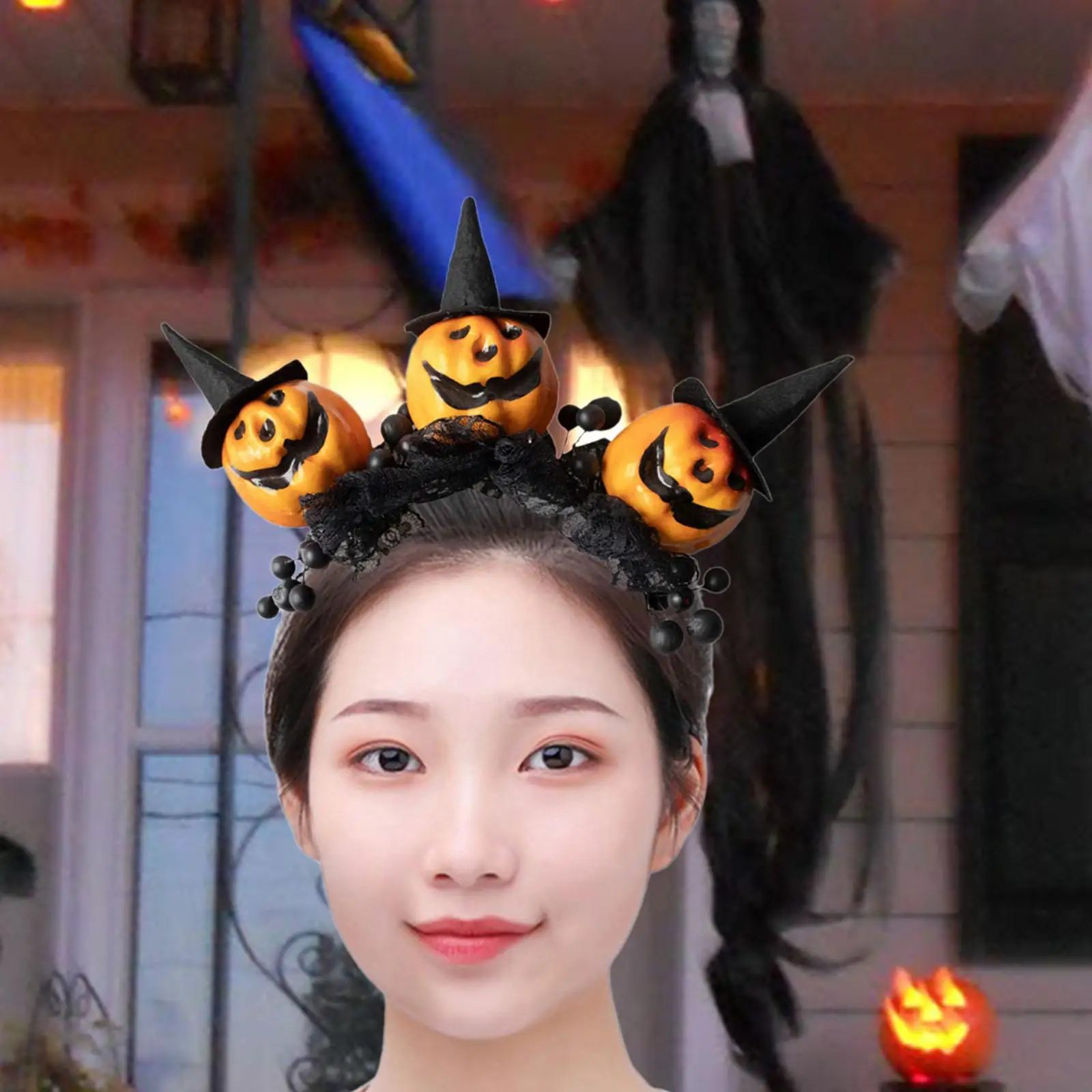 

Halloween Headband Photo Props Cartoon Dress Up Ornament for Women Kids for
