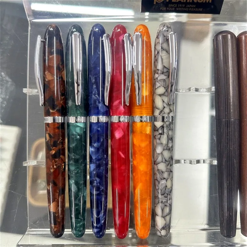 

Новая классическая перьевая ручка из смолы 2026 года, стеклянная, для плавного письма, модная, трендовая, с пером EF 0.38 мм, школьные принадлежности, канцелярские товары