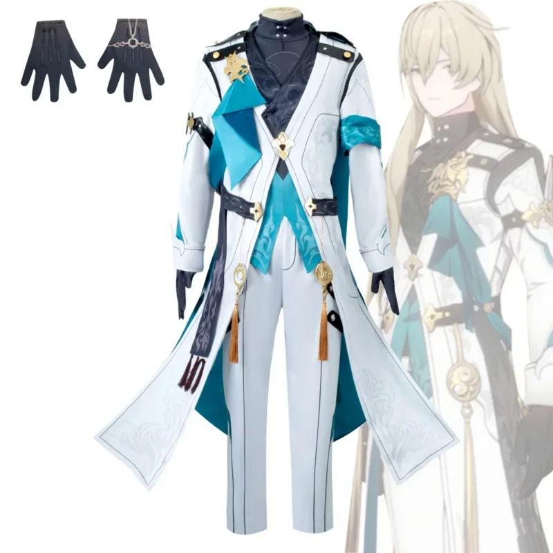 Juego Honkai Star Rail Luocha Cosplay disfraz peluca guantes conjuntos Anime para mujer y Hombre Ropa