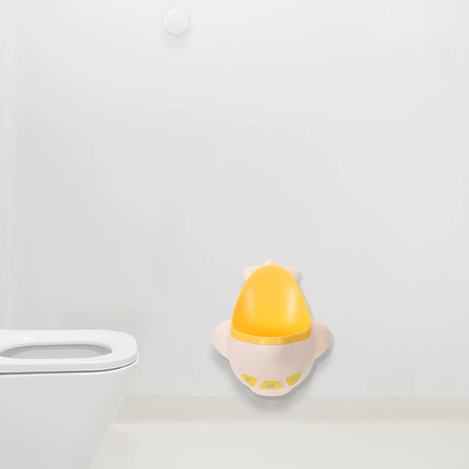 

Portable Baby Boy Urinal Kids Potty Trainer Toddler Toilet PP Material Yellow Cartoon Plane Large Capacity Anti Skid Standing