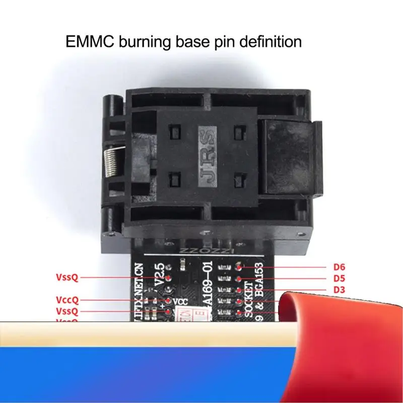 

RT-BGA169-01 BGA169 / BGA153 EMMC Adapter V2.5 With 4Pcs BGA Bounding Box For RT809H Programmer-X62A