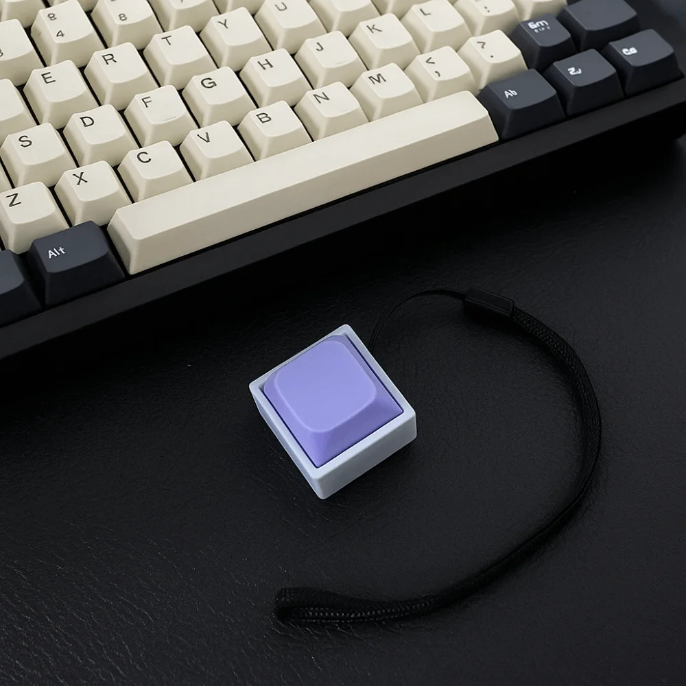 انقر فوق زر الإصبع زر المفاتيح ABS لوحة المفاتيح التبديل الميكانيكية المفاتيح حلية مضحك لوحة المفاتيح مفتاح غطاء قلادة