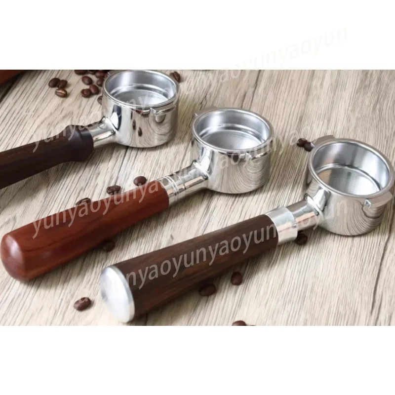 51mm Bottomless Portafilter Stainless Steel Naked Filter Holder for Espresso Machine Home Barista Coffee Brewing Accessory