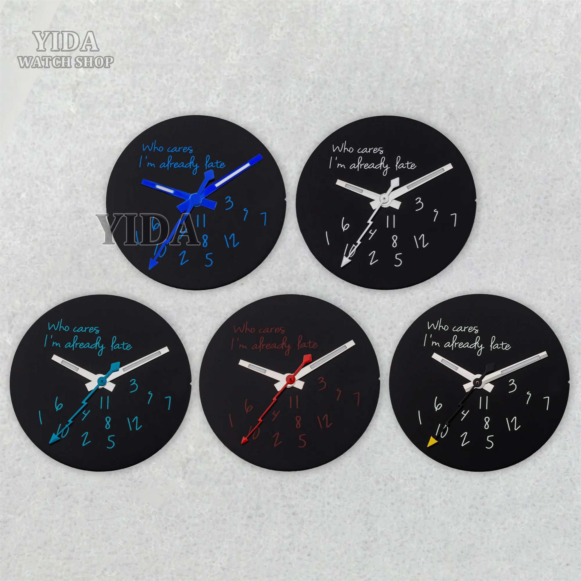 28,5 мм NH35 циферблат часов стерильный циферблат зеленые светящиеся стрелки часов для механизма Datejust NH36 я уже поздно аксессуары для часов