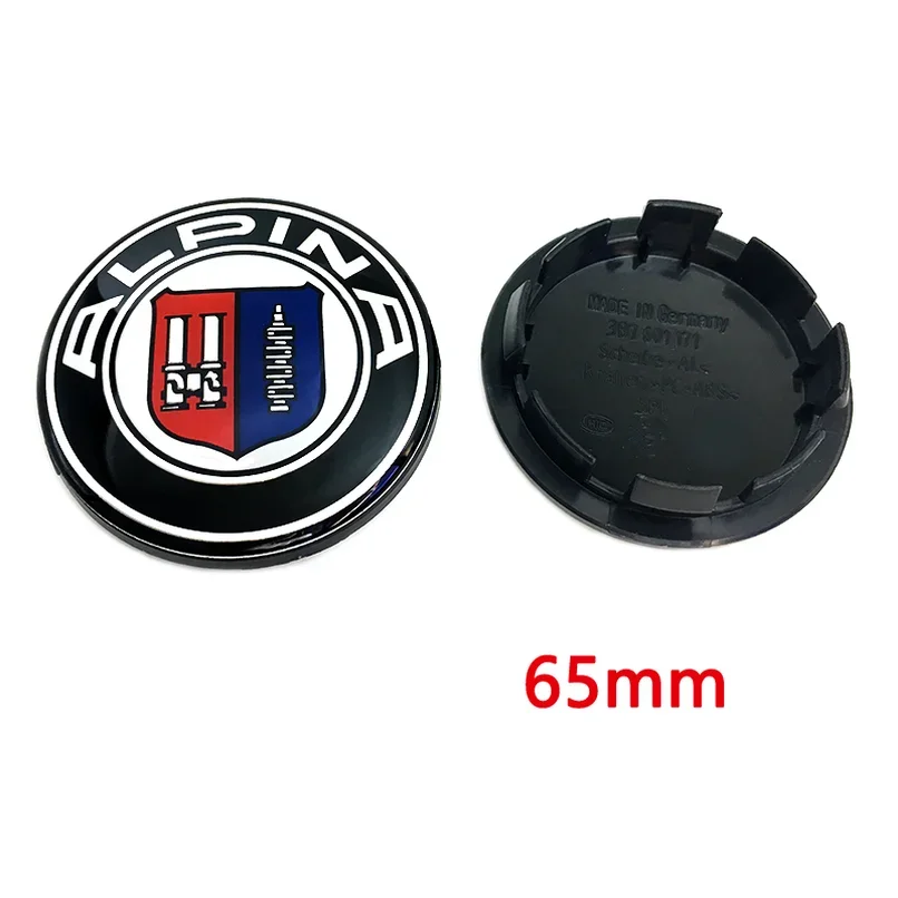 4pcs ALPINA 56mm 60mm 65mm 68mm Car Wheel Hub Center Caps Rims Dust-Proof Cover Badge Logo Emblem For Auto Exterior Accessories