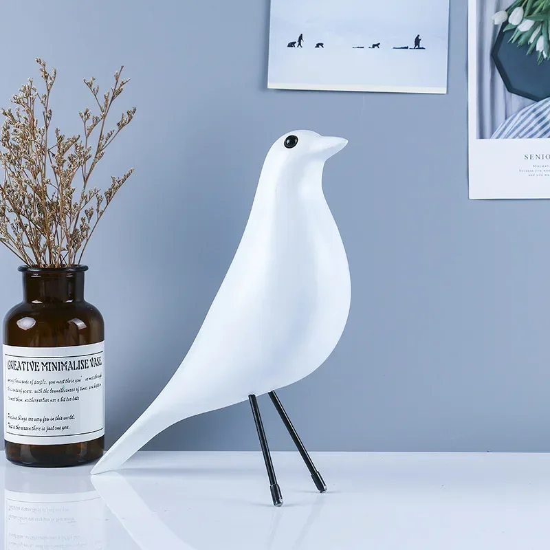 Bird ornaments, geometric statues, resin crafts, desktop creative home decoration, bird peace dove auspicious gifts.