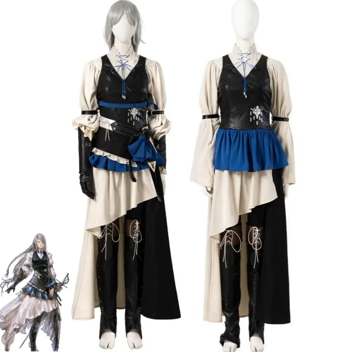 Anime Spiel letzte Fantasie xvi ff16 Jill Warrick Cosplay Kostüm ffxvi Perücke Kampf Uniform Zubehör Mann Frau Party Anzug