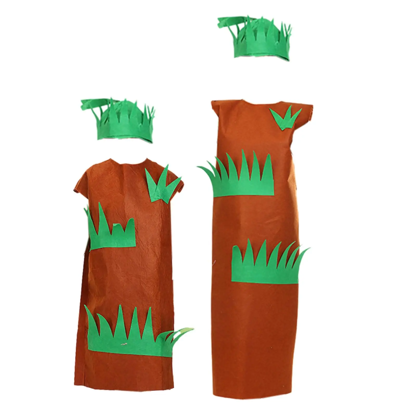 

Tree Grass Cosplay Costume Suit Headdress Dress Show Outfit for Festival Environmental Themed Party Stage Performance