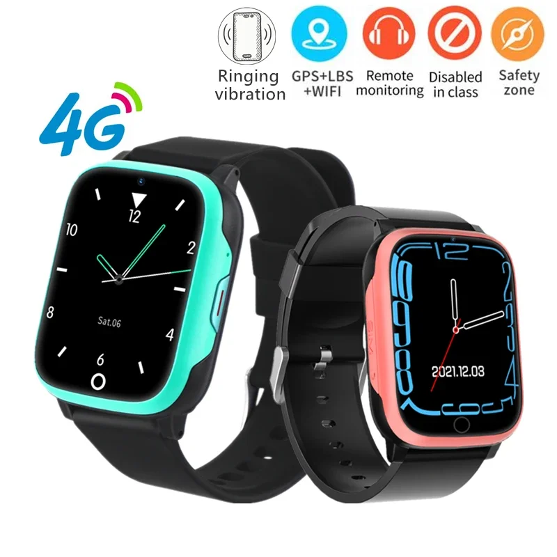 2024 New 4G Kids GPS Smartwatch Sim Card High Quality Video Call SOS Vibration Smart Watch Children Phone Watches For Boy Girl