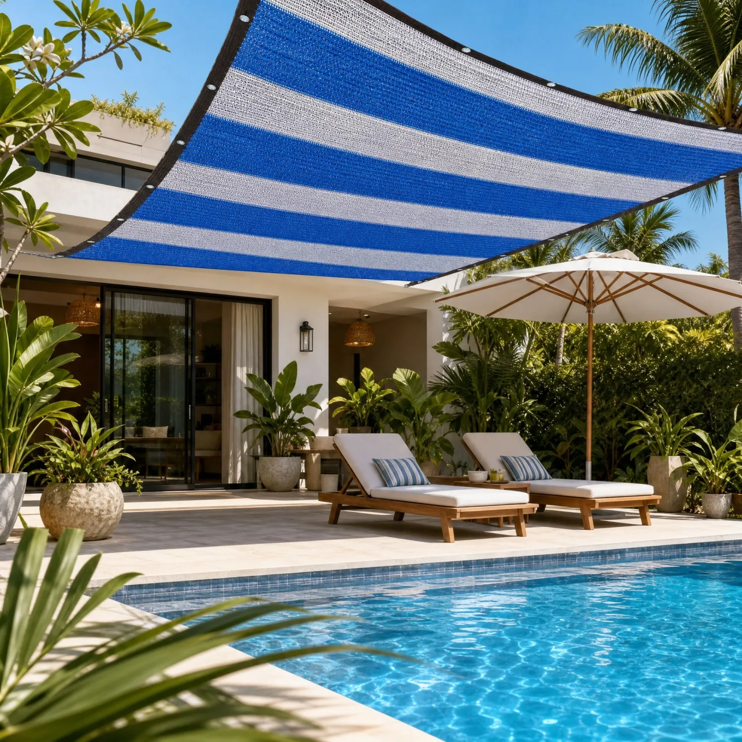Outdoor Shade Net Sun Block UV Protection Garden Patio Shade Cloth Greenhouse Cover Plant Cooling Sunscreen Tear Resistant