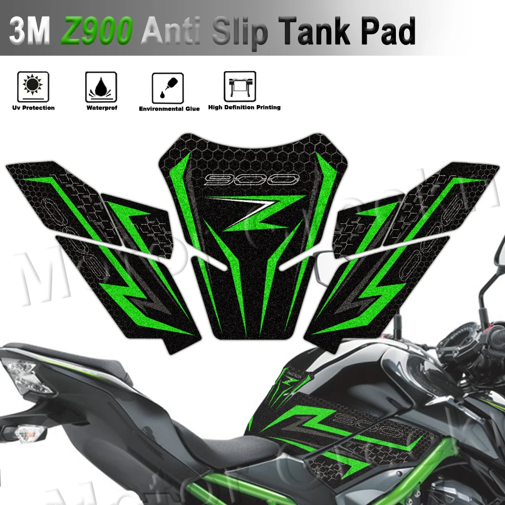 3M Anti Slip Motorcycle Fuel Tank Stickers Gas Cap Oil Protect Pad Frosted Decals Kit Accessories For z900 Z900