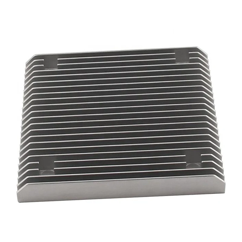 Precision CNC Milled Aluminum Heat Sink, High-Density Finned Radiator for Electronic Devices CNC Lathe Rapid Prototype